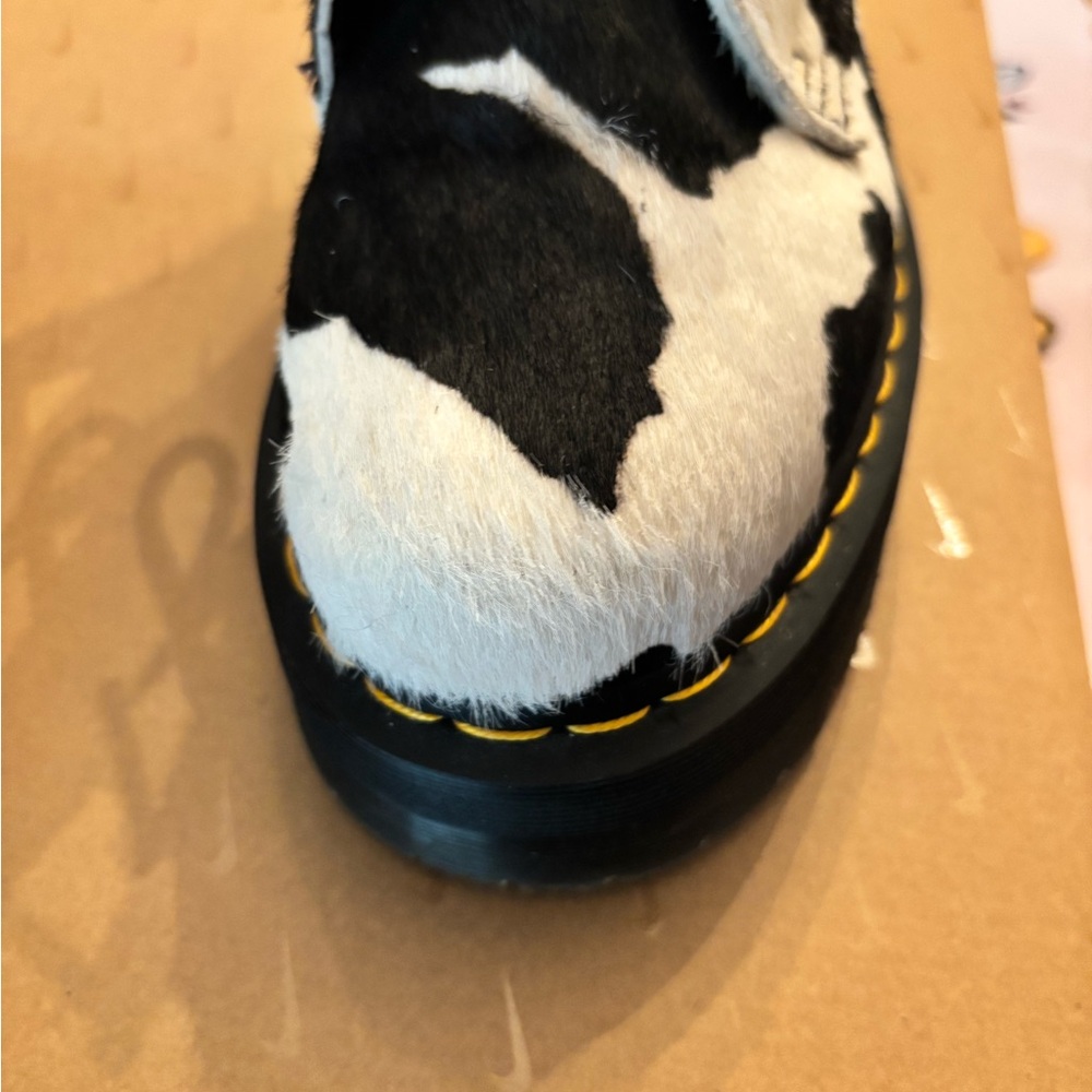Dr. Martens sold out cow print boots